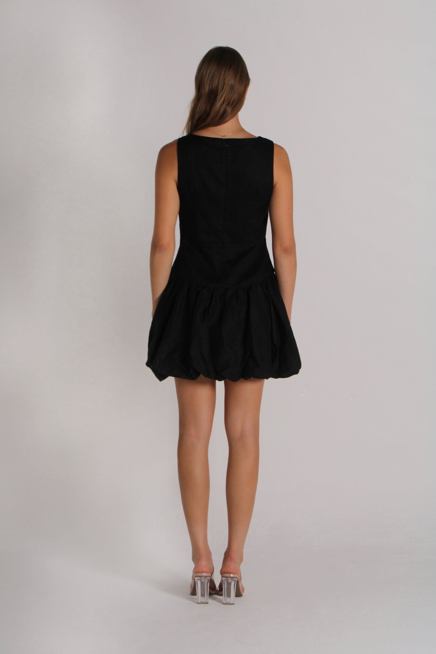BALLOON LINEN DRESS