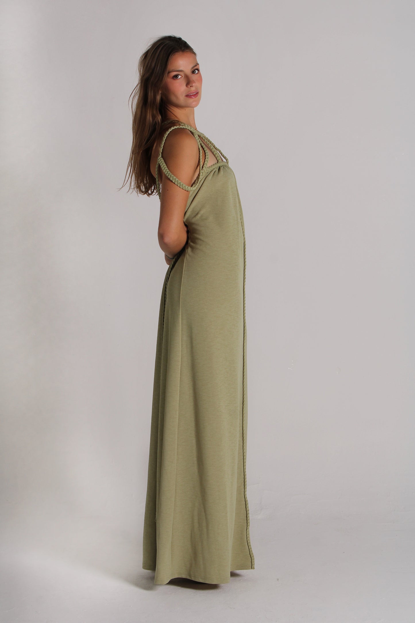 Braided strap dress