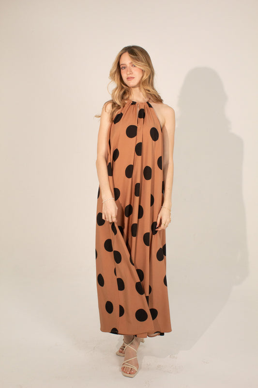 Polka Dot Halter Dress