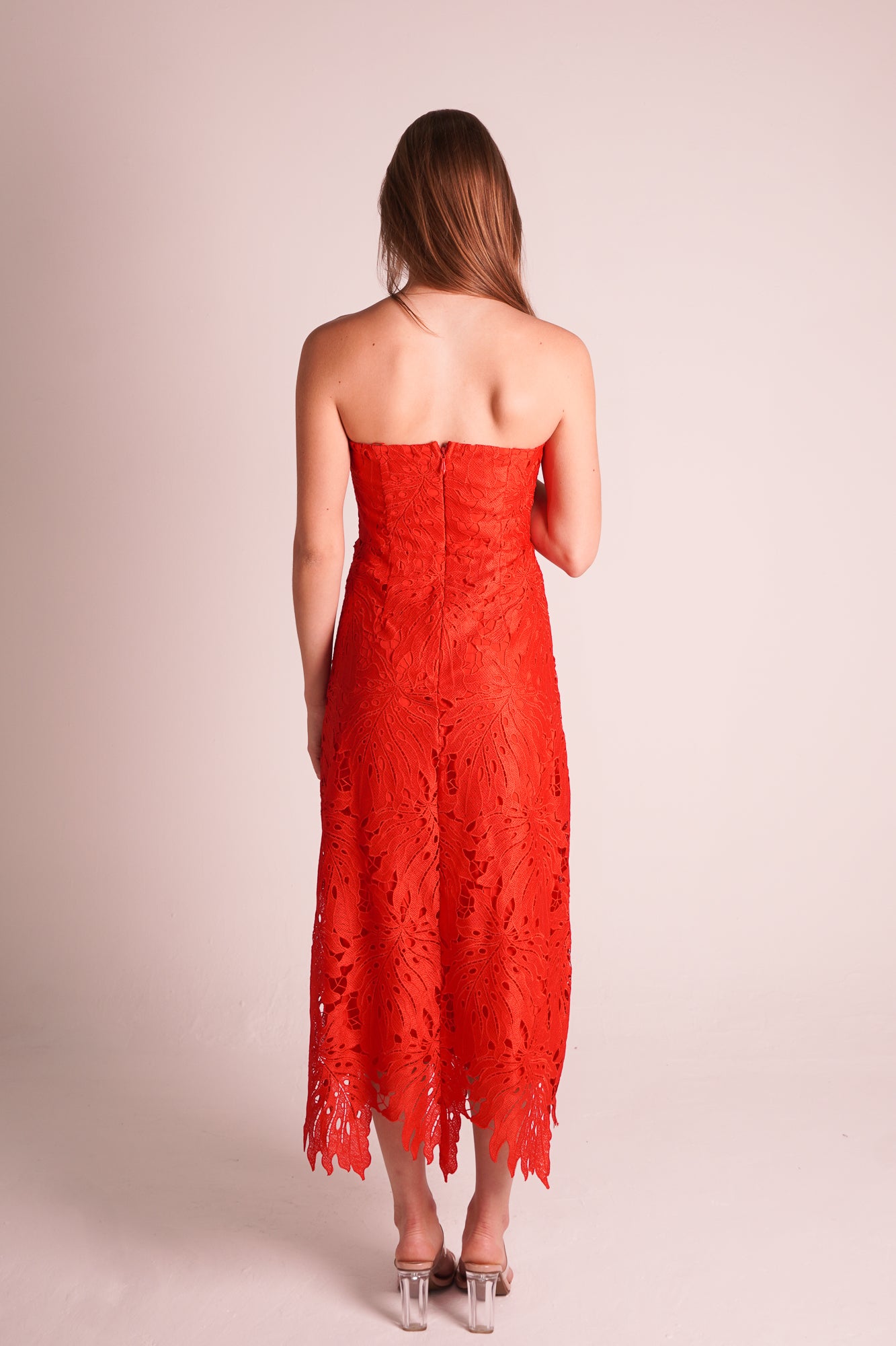 STRAPLE CROCHET DRESS