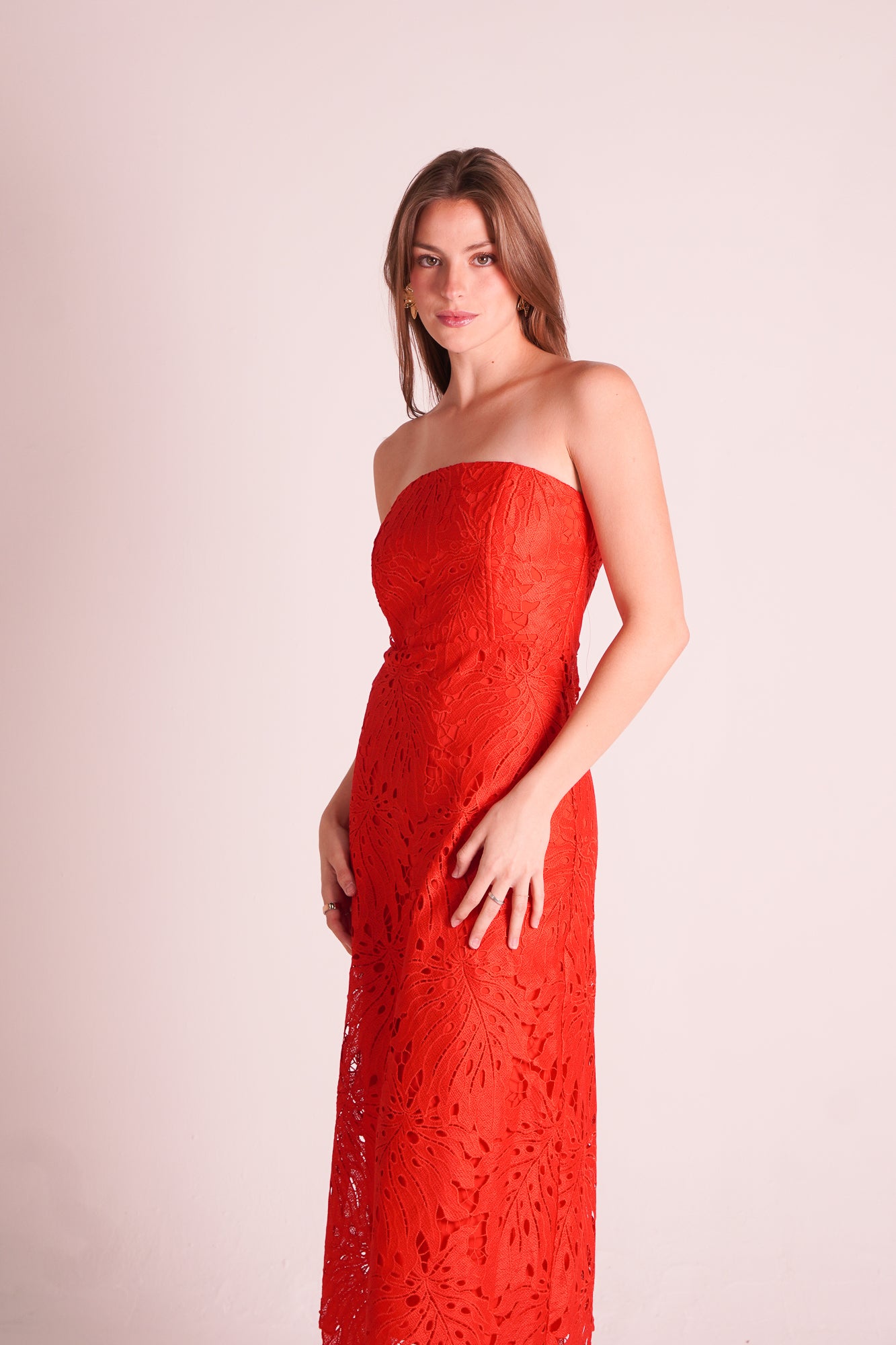 STRAPLE CROCHET DRESS