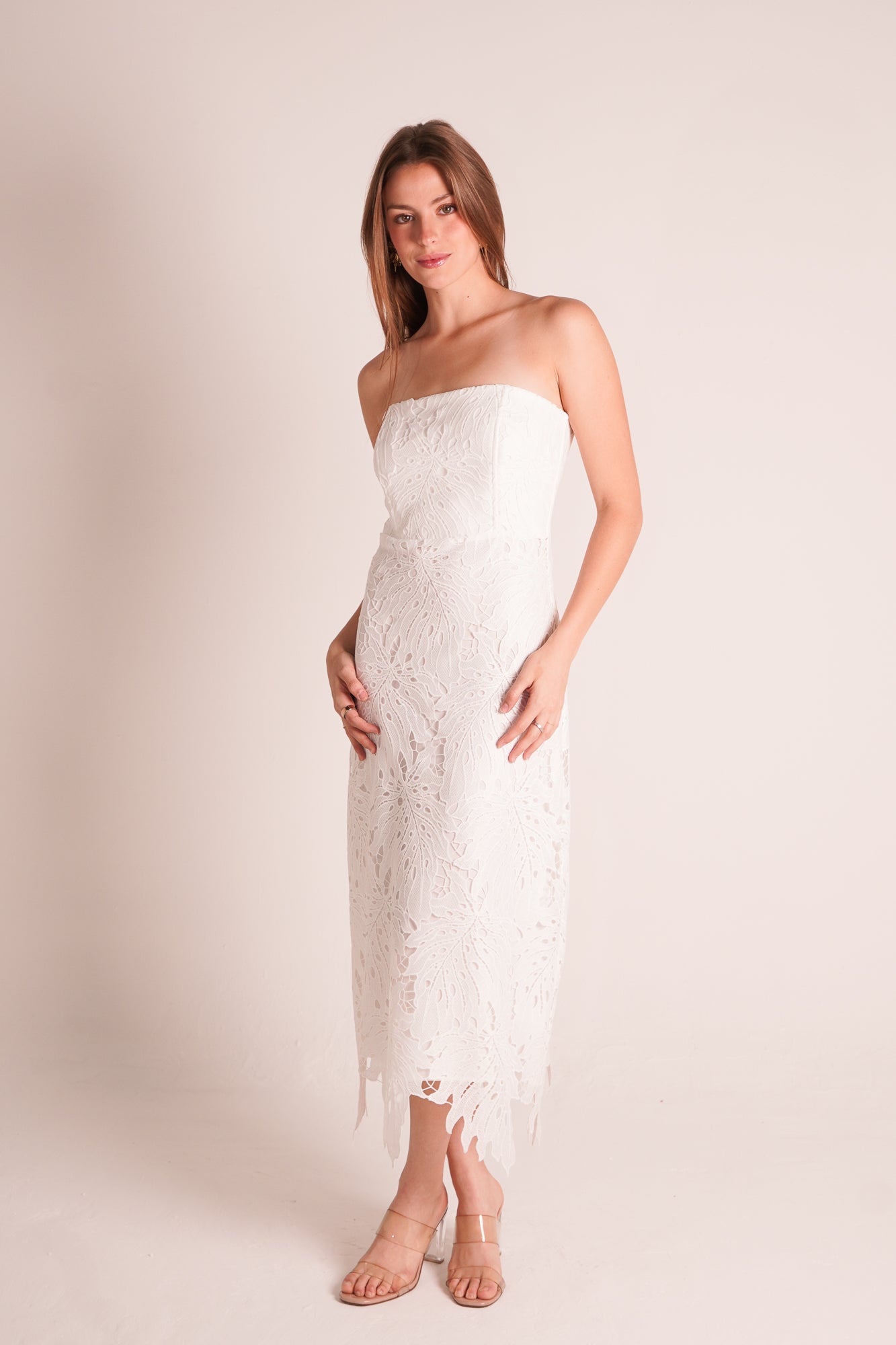 STRAPLE CROCHET DRESS