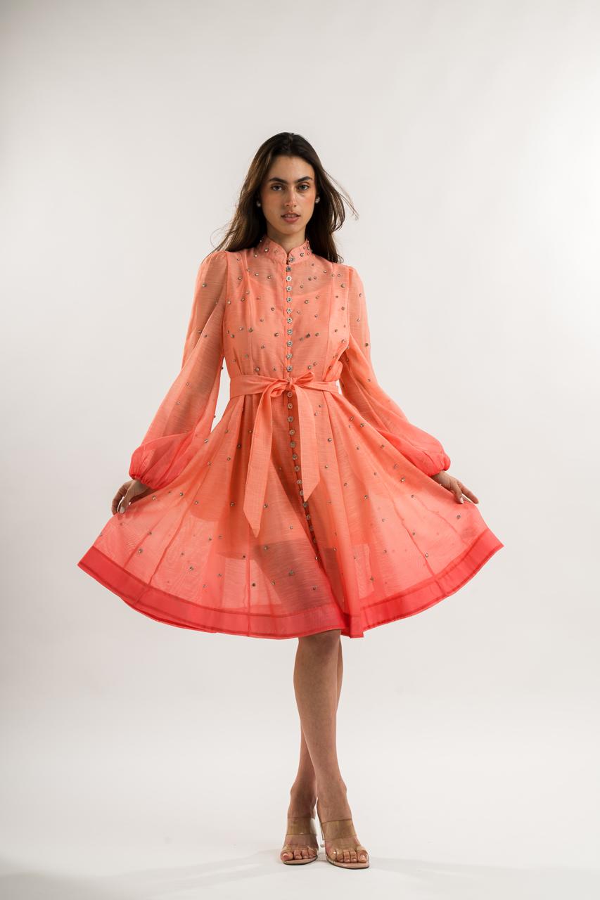 ORANGE GRADIENT DRESS