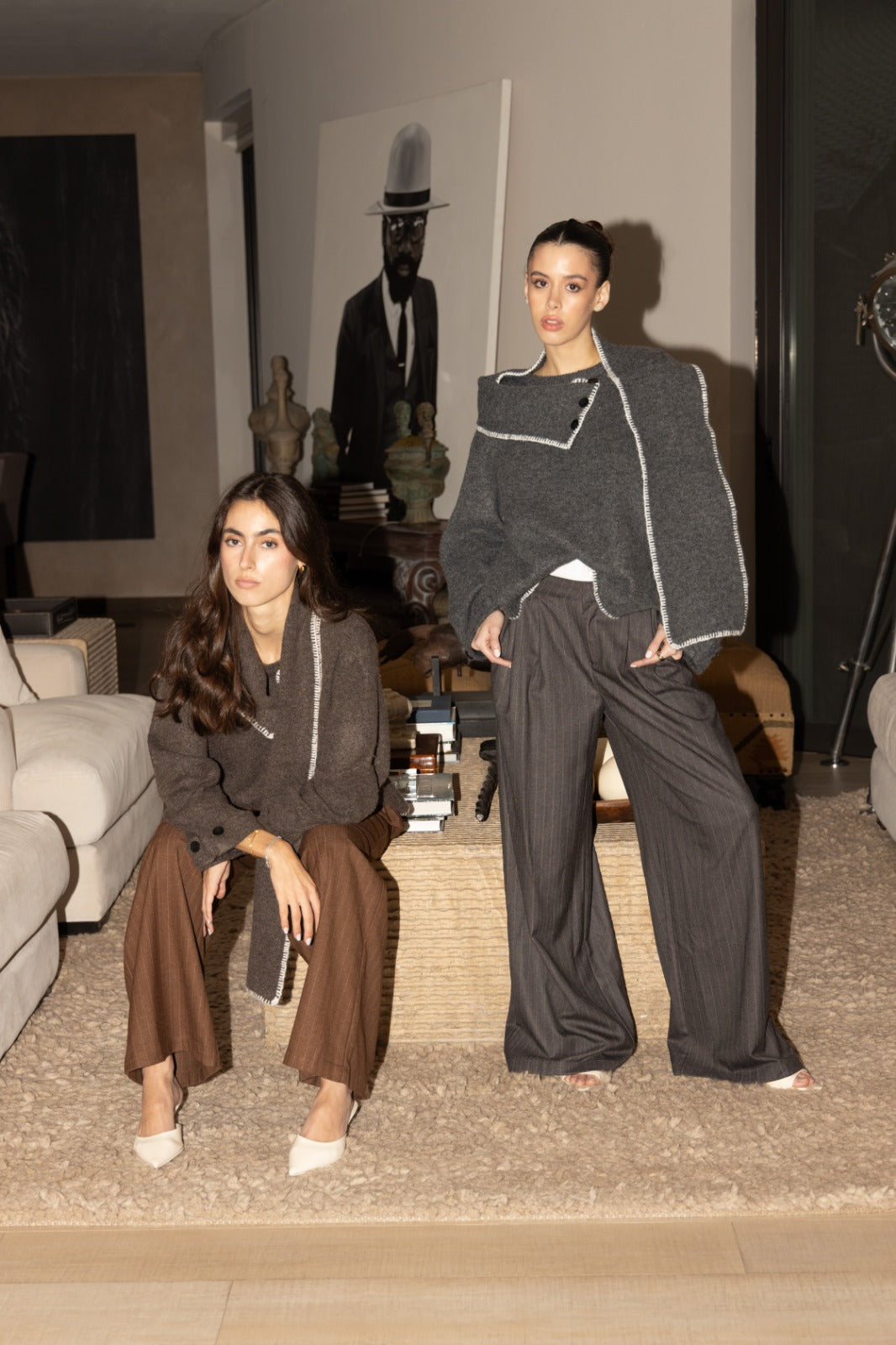 COZY SWEATER WITH SCARF