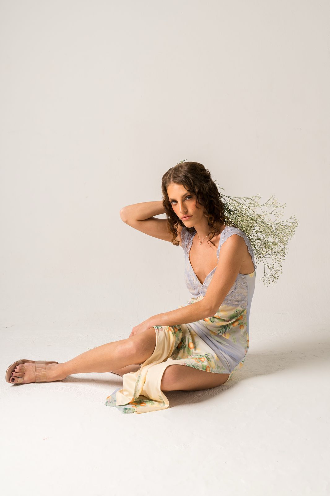 LILAC DRESS WITH LEMONS PREORDEN