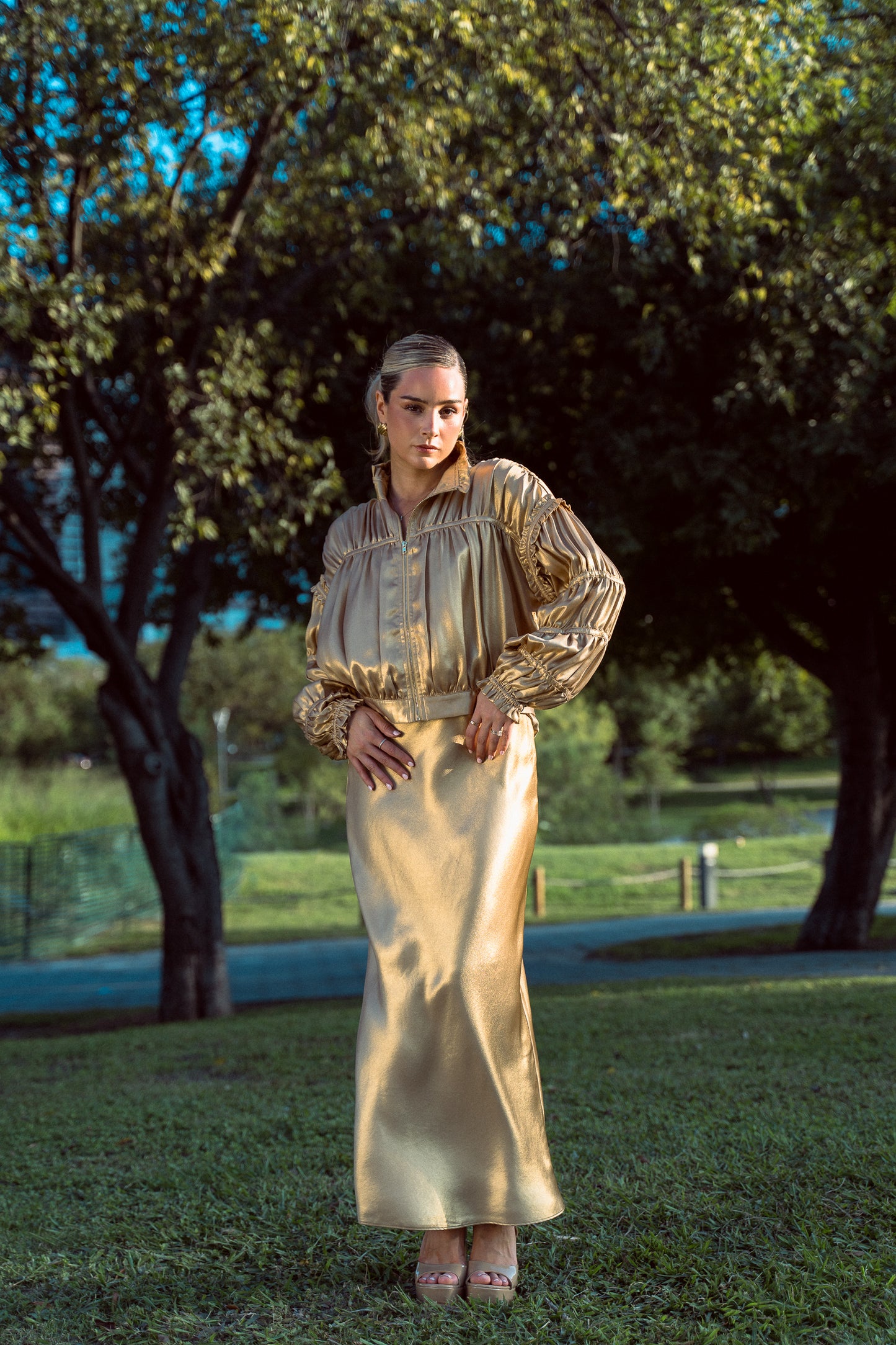 Metallic Gold Jacket