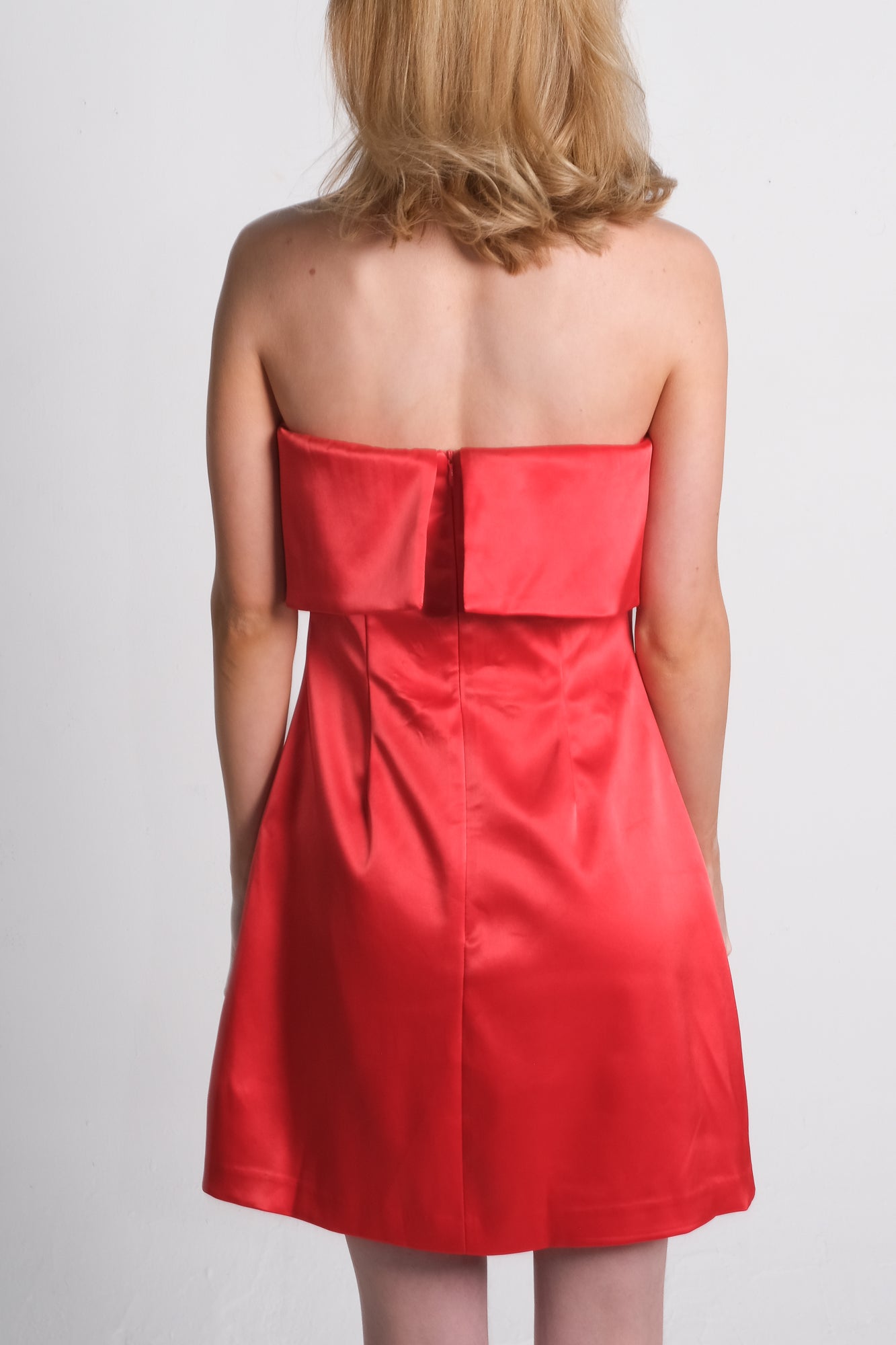 Red Satin Dress