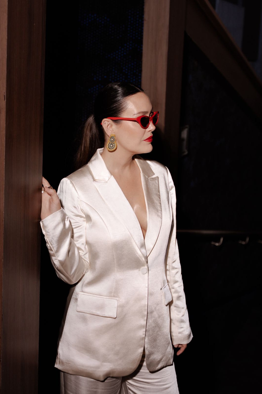 Silk blazer