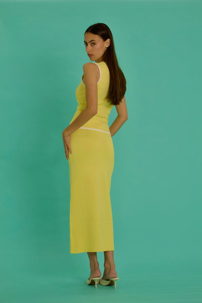 Button-up yellow top