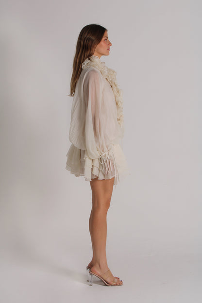 VESTIDO DE ENDIVIAS BEIGE