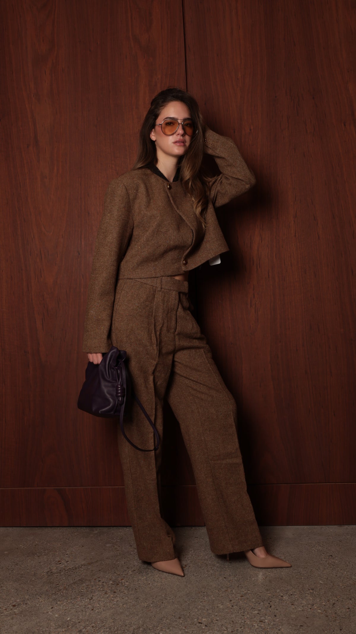 Tailored Trousers — High-Waisted Wide-Leg Wool Trousers