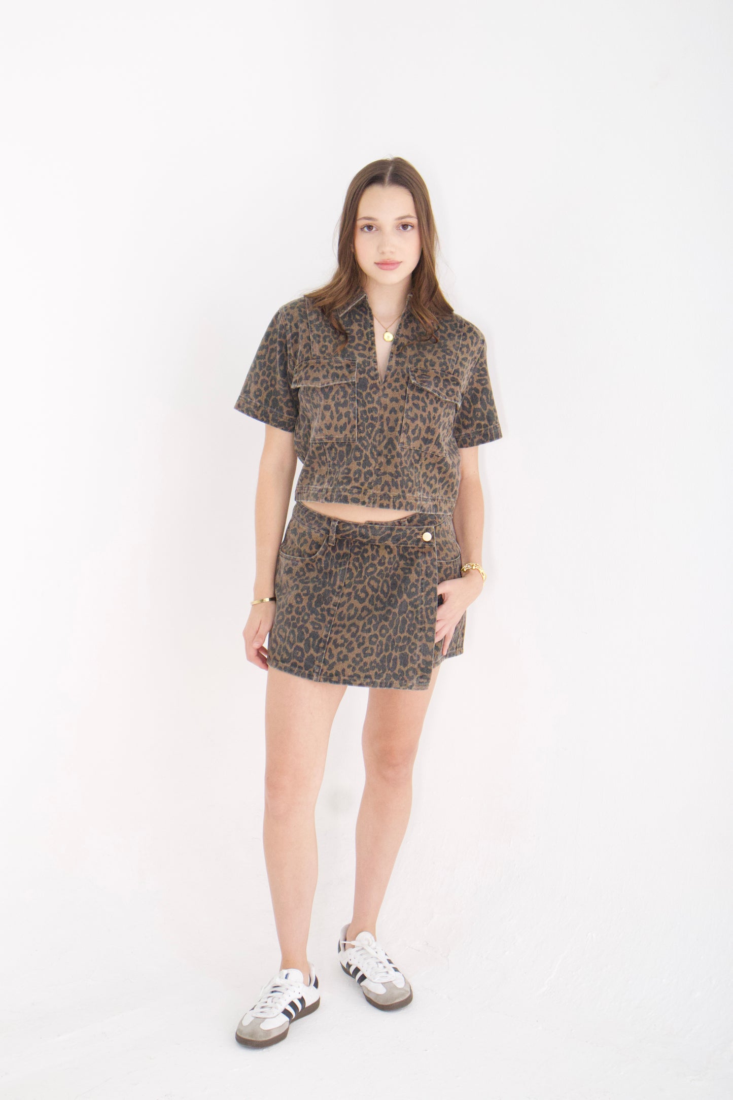 Leopard Print Skirt