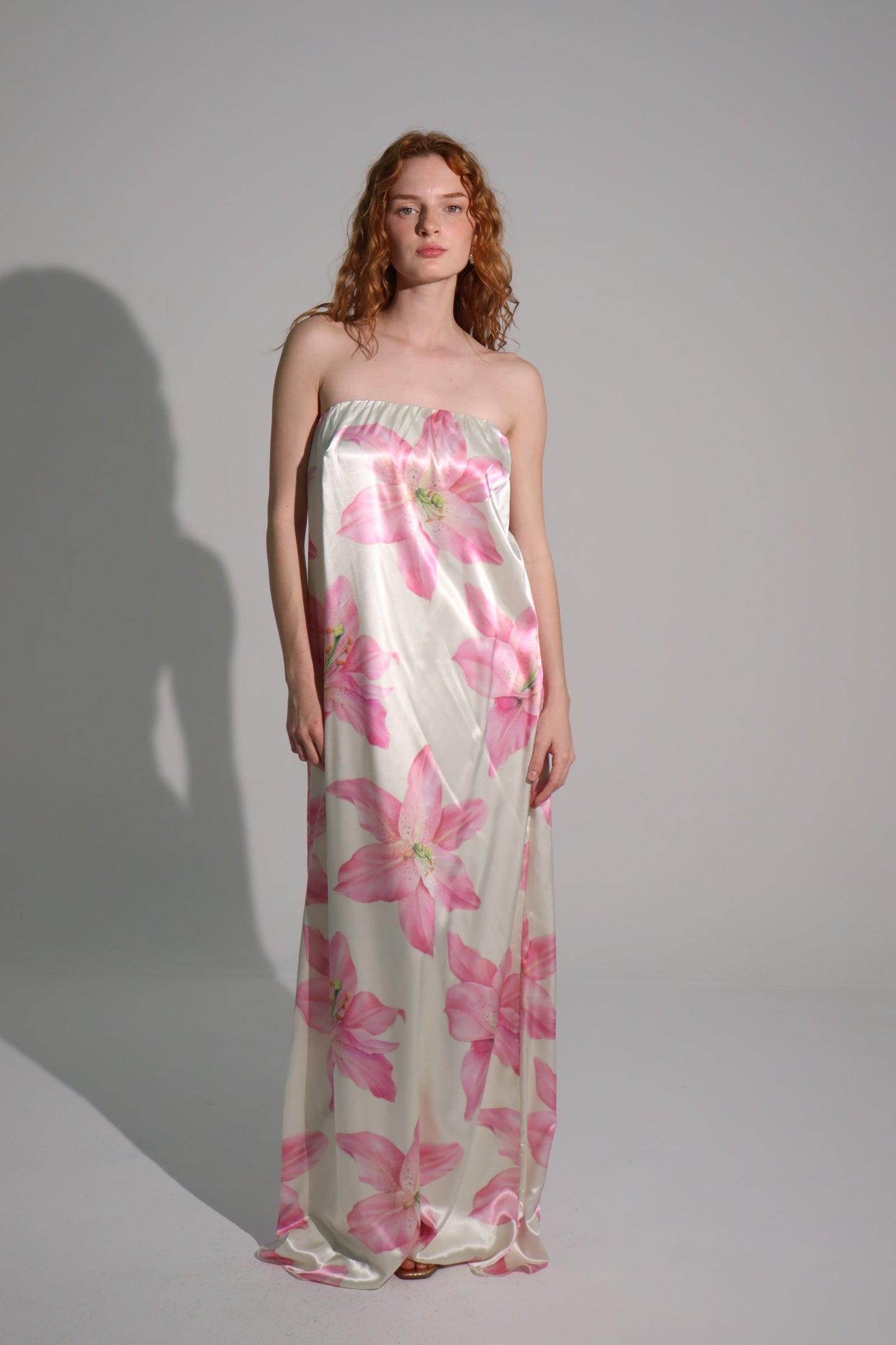Hawai bloom strapless dress