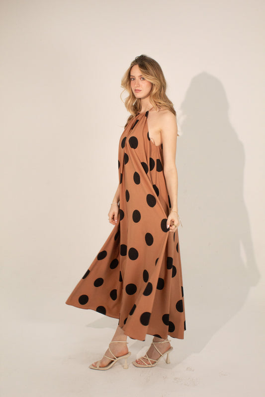 Polka Dot Halter Dress