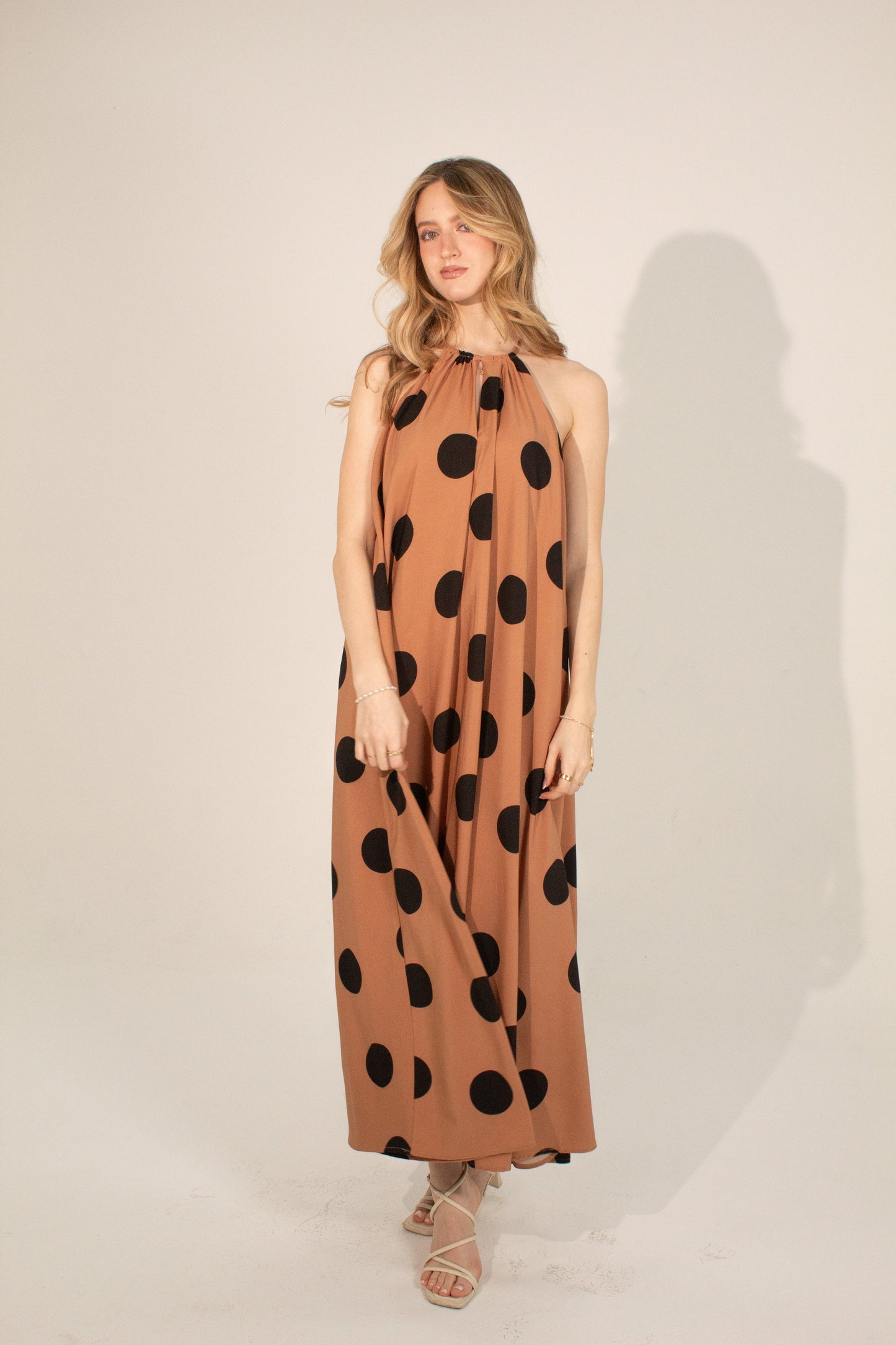 Polka Dot Halter Dress