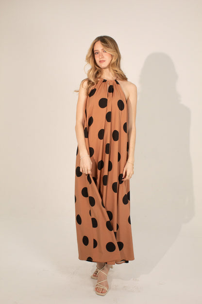 Polka Dot Halter Dress