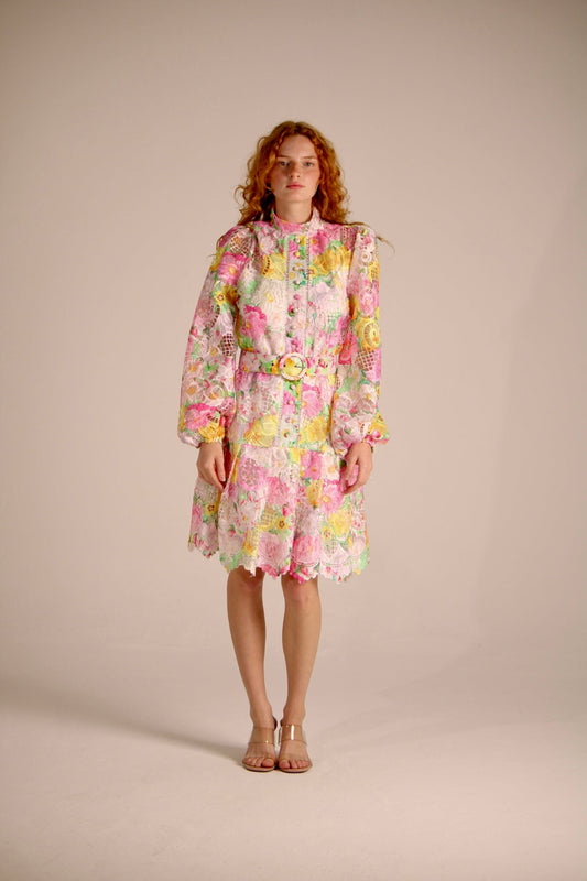 Short Dress Flowers  Colors