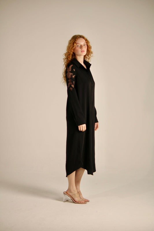 Dress With Lace Flowers