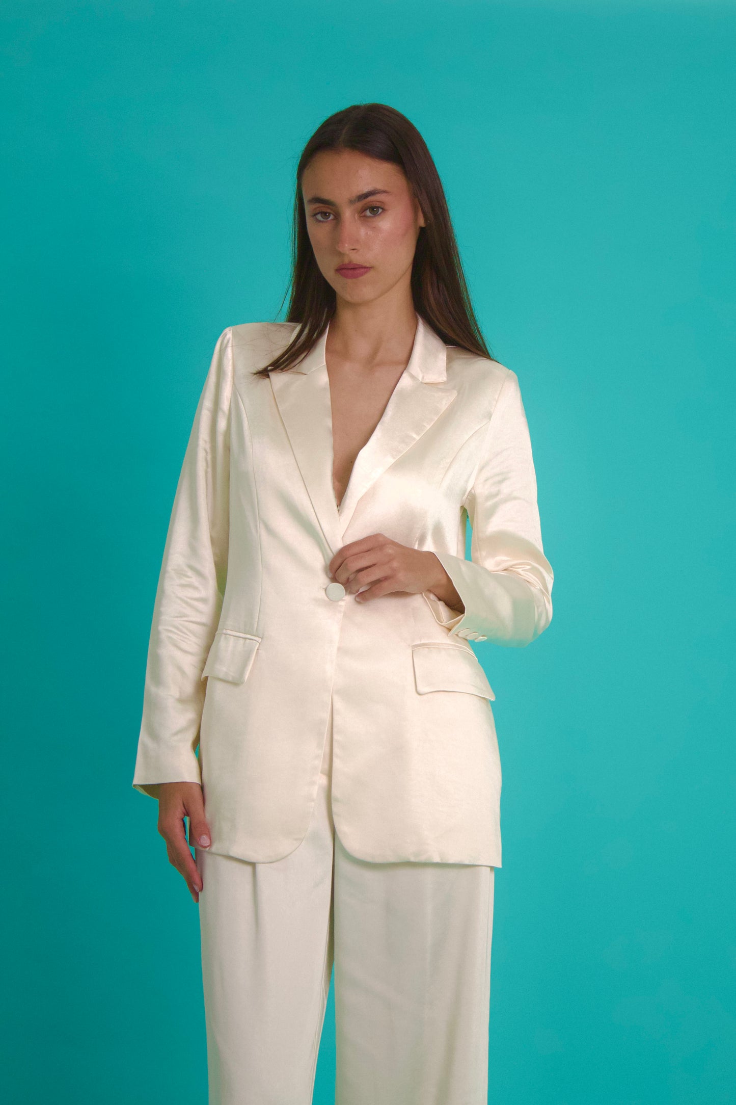 Silk blazer