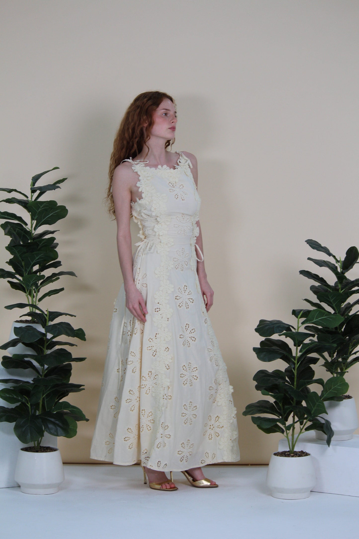 Summer Breeze Floral Eyelet Maxi