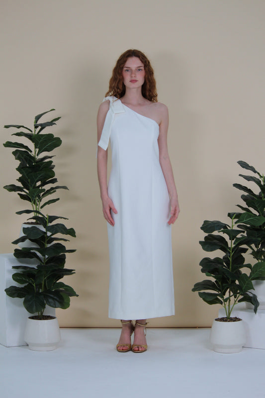 Odette One-Shoulder Bow Maxi