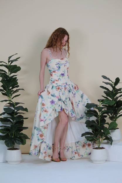 Sienna Floral Cascade Dress