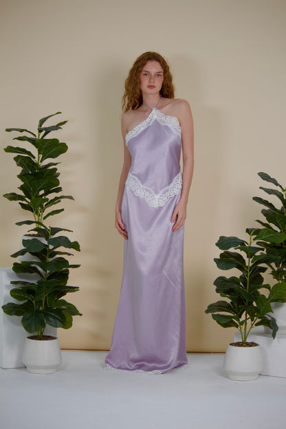 Lavender Cloud Lace Dress