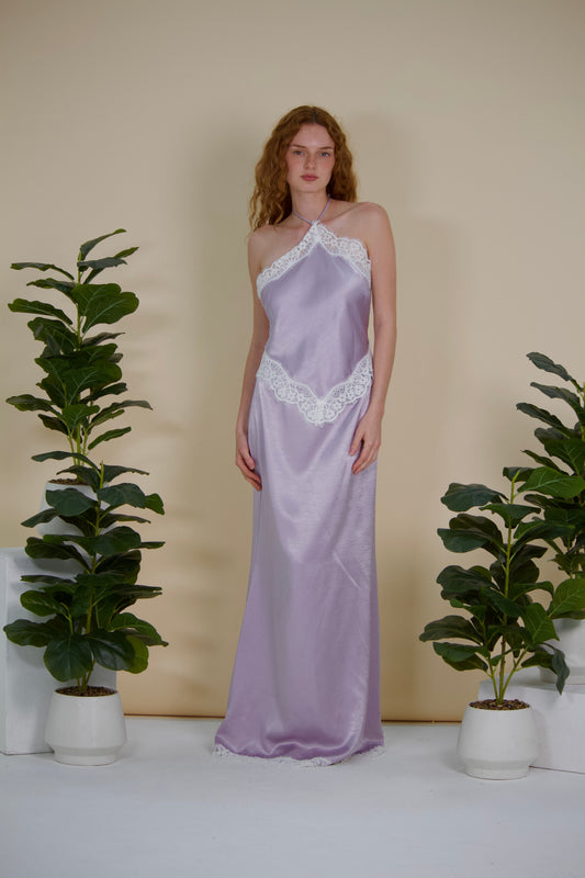 Lavender Cloud Lace Dress
