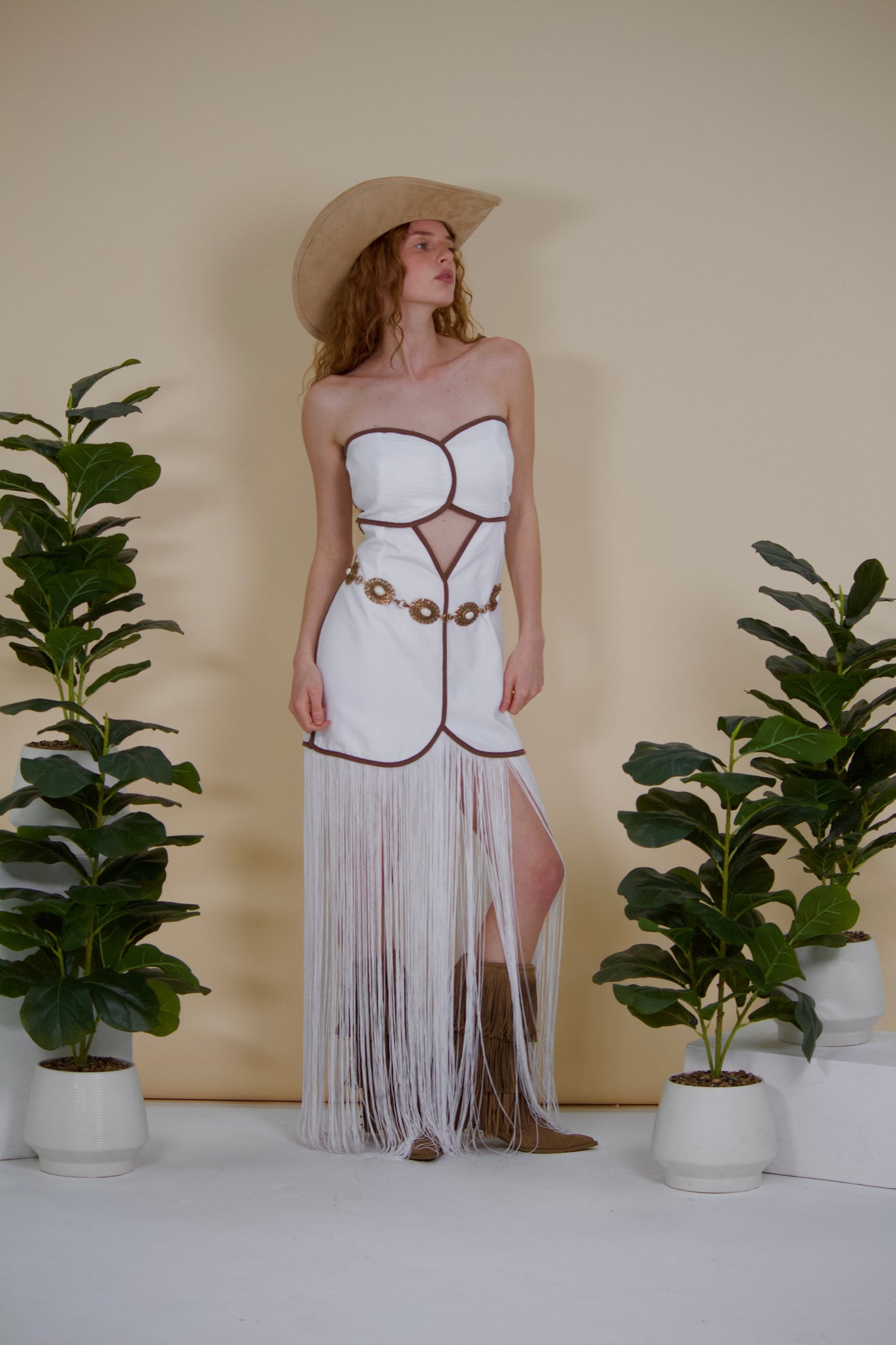 Summer Dream Cutout Fringe Dress