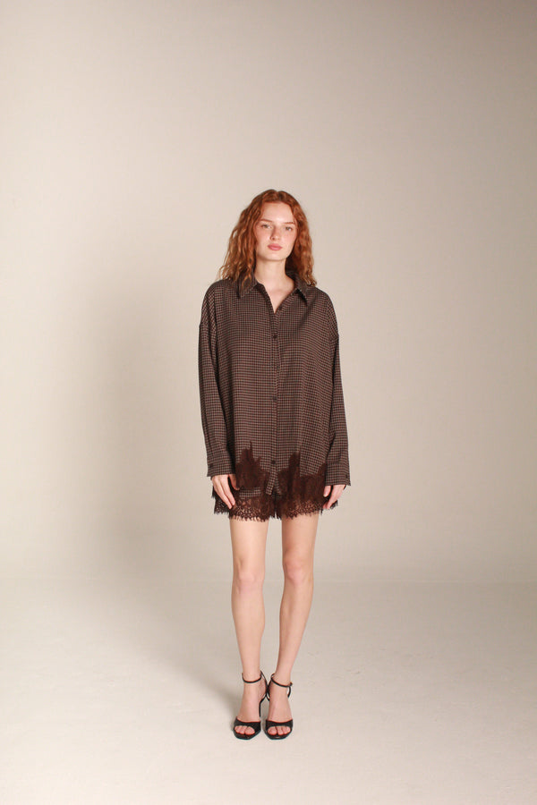 Mocha Lace Shorts