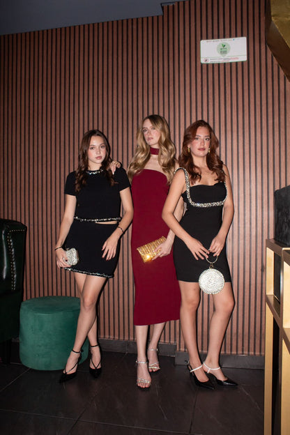 Black Skirt with Details