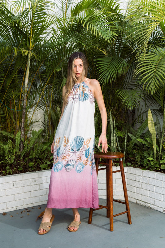 ocean breeze halter dress