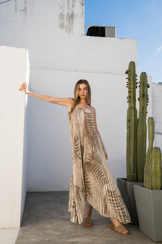 Golden summer dress