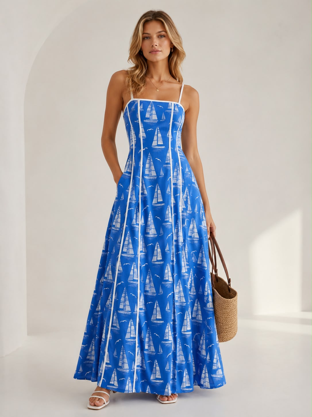 Monaco lagoon dress