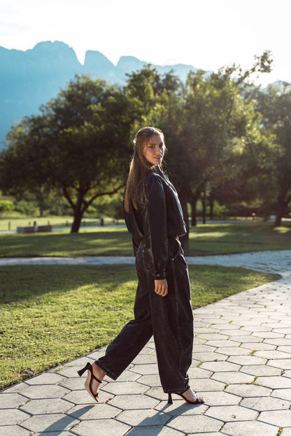 Faded Black Denim Pants
