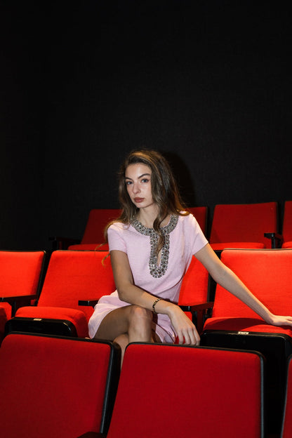 Pink Dress with Details