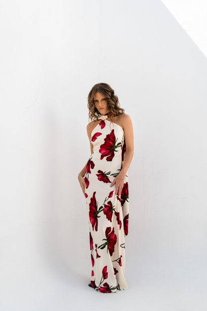 Roses halter dress