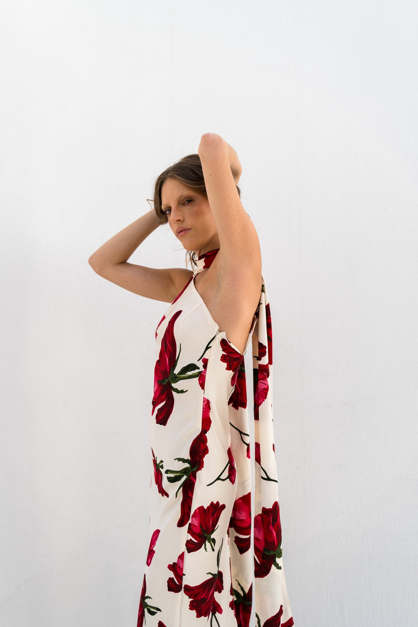 Roses halter dress