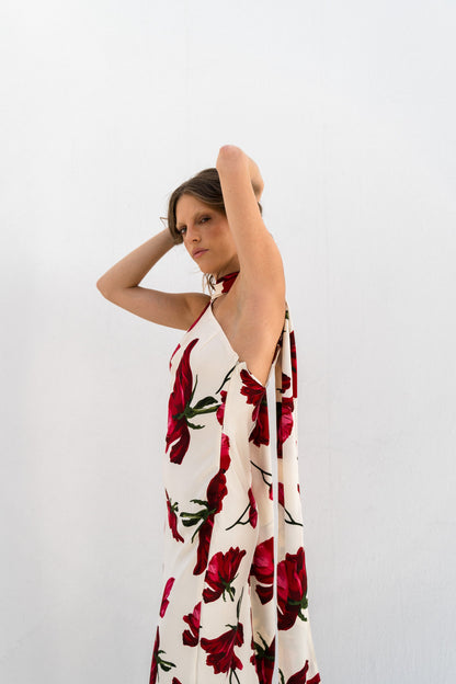 Roses halter dress