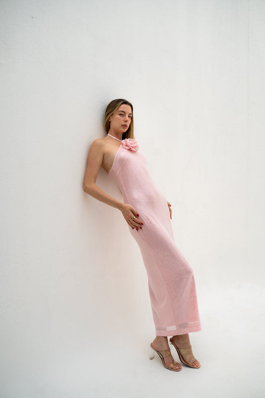 sequin rose dress