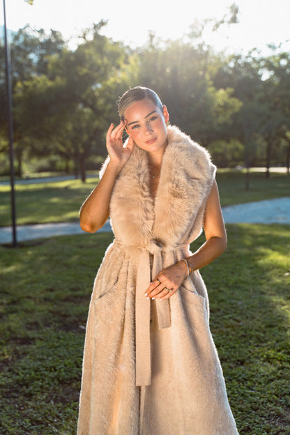 Fur collar coat PREORDEN