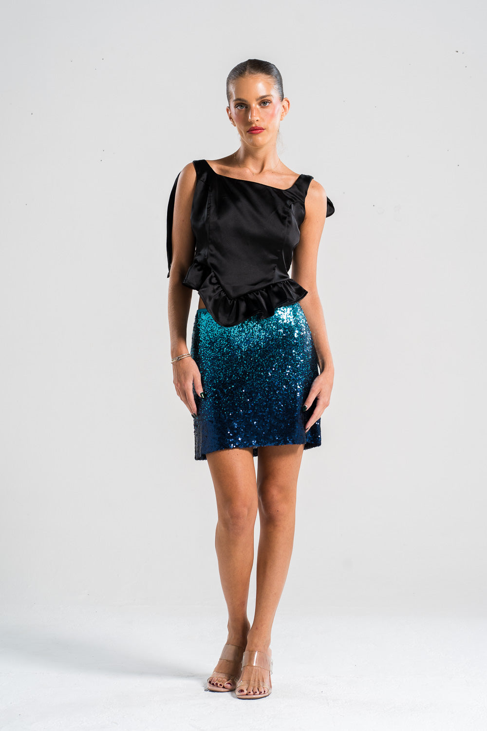 Blue Sparkly Skirt