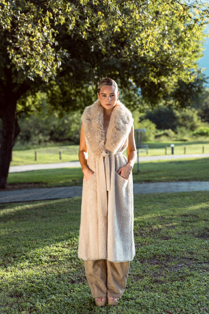 Fur collar coat PREORDEN