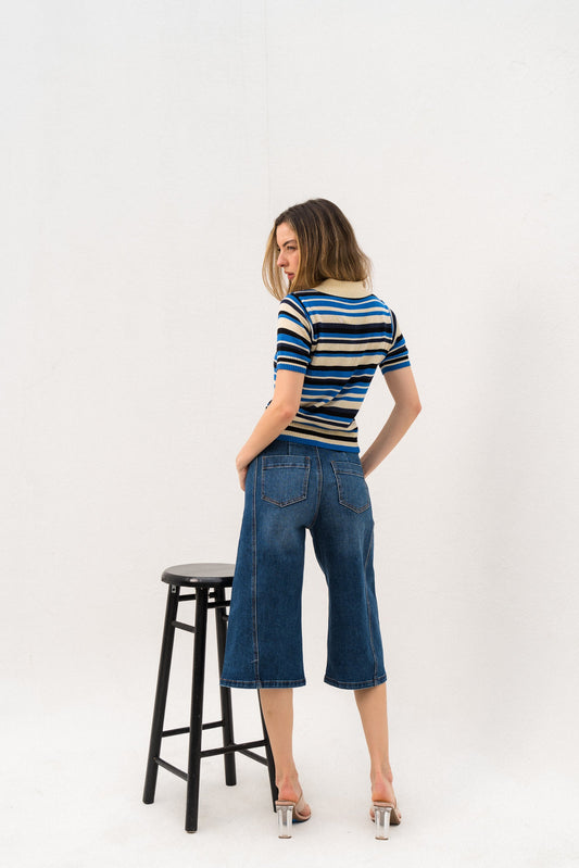 Denim long jorts