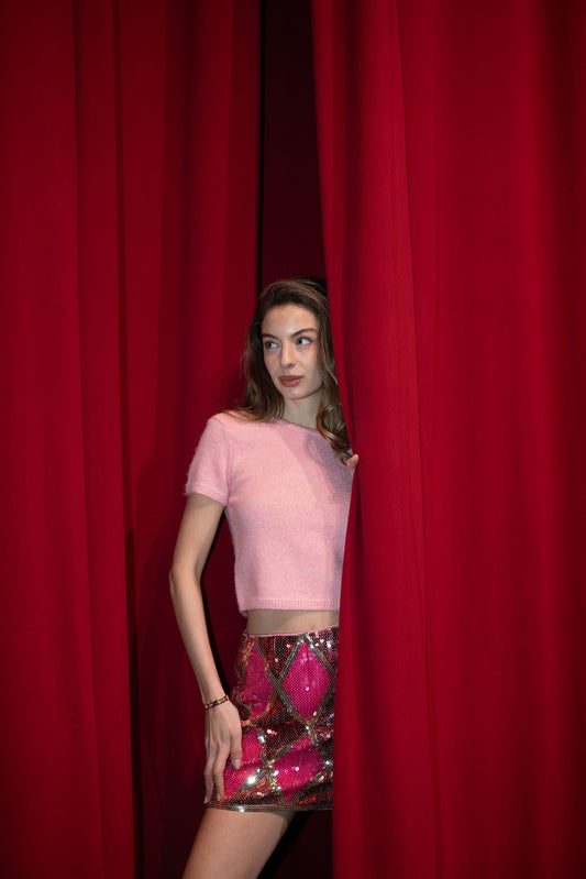 Sequins little soldier skirt